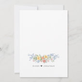 Invitation Soft Pastel Ornate Spring Garden Floral Mariage (Dos)