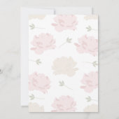 Invitation Soft Pastel Peonies Baby Girl's 1st Birthday Party (Dos)