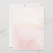 Invitation Soft Pastel Rose Fleurs Dreamy Engagement (Dos)