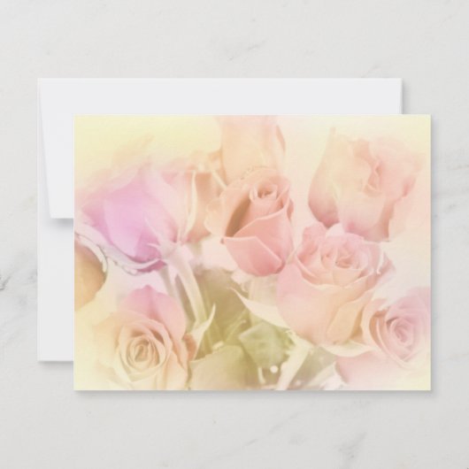 Invitation Soft Pastel Roses (Dos)