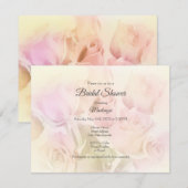 Invitation Soft Pastel Roses (Devant / Derrière)
