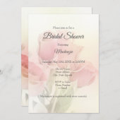 Invitation Soft Pastel Roses 2 (Devant / Derrière)