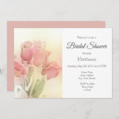 Invitation Soft Pastel Roses 2 (Devant / Derrière)