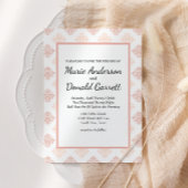 Invitation Soft Peachy Blush Damask