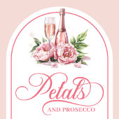 Invitation Soft petals and prosecco invite editable design