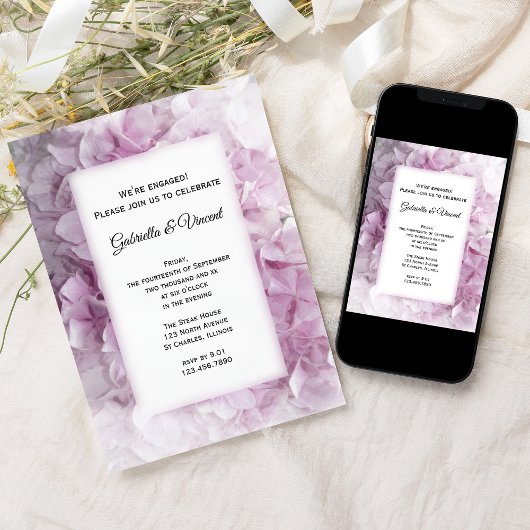 Invitation Soft Pink Hydrangea