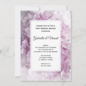 Invitation Soft Pink Hydrangea Post Mariage Brunch (Devant)
