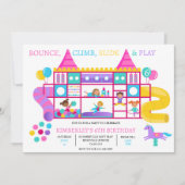 Invitation Soft Play Indoor Jungle Gym Anniversaire Invitatio (Devant)