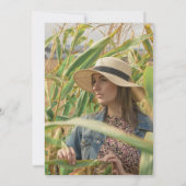 Invitation Soft Purple Memorial Large Photo White Text (Dos)