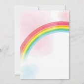 Invitation Soft Rainbow Arch Confetti Girl 10th Birthday (Dos)