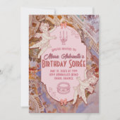 Invitation Soft Renaissance Rococo Fête d'Anniversaire esthét (Devant)