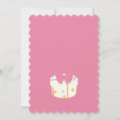 Invitation Soft Rose mignon gâteau d'anniversaire (Dos)