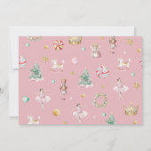 Invitation Soft Rose Nutcracker Winter Girls Birthday Party (Dos)