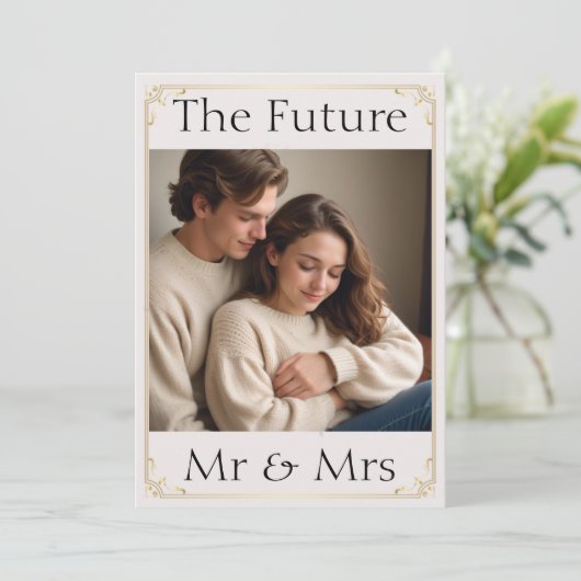 Invitation Soft Rose Rose (Debout devant)