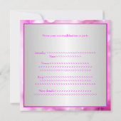 Invitation Soft Rose White Bubles Silver Lights Party (Dos)