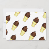 Invitation Soft Sert Cone Crème de glace Social Anniversaire (Dos)