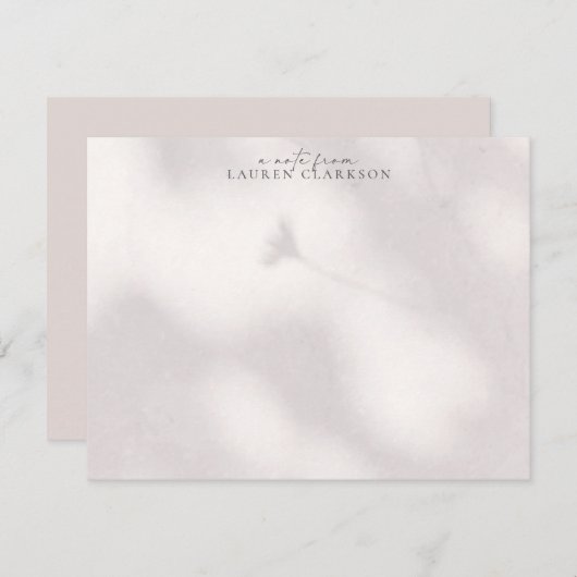 Invitation Soft Shadow  Note Card (Devant / Derrière)