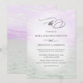 Invitation *~* Soft Sky Beach Sea Sand PhotoWedding (Devant / Derrière)