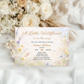 Invitation Soft Spring Wildflower Meadow Baby in Bloom