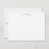 Invitation Soft Stripe Note Card (Devant)