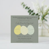 INVITATION SOFT SUBTLE PASTEL EASTER EGGS BRUNCH & EGG HUNT (Debout devant)