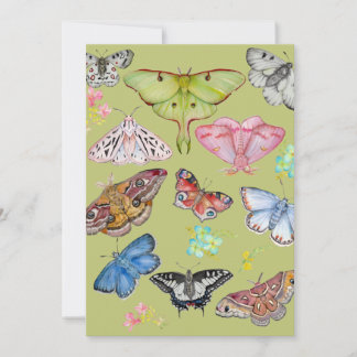 Invitation Soft Watercolor Butterfly Dance