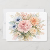 Invitation Soft Watercolor Floral Rehearsal Dinner (Dos)