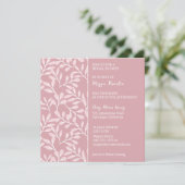 Invitation Soft White Botanical Bridal (Debout devant)