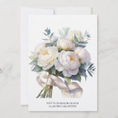 Invitation Soft White Peony with Eucalyptus Wedding Shower (Dos)