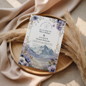 Invitation Soft Wildflower Mountain Wedding