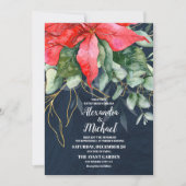 Invitation Soft Winter Berry Mariage de Noël (Devant)