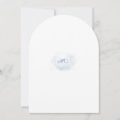Invitation Soft Winter Touch Floral Élégant Mariage (Dos)