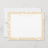 Invitation Soft Yellow Easter Egg Frame Note Card (Devant)