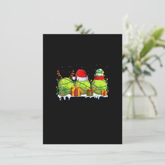 Invitation Softball Noël Père Noël Noël Maman Hommes Femmes P (Debout devant)