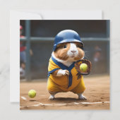 Invitation Softball Superstar : Le grand jeu du Cochon de Gui (Dos)