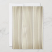 Invitation Soie Champagne avec dentelle d'or (Dos)