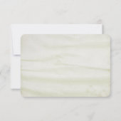 Invitation Soie de Mariage avec Réponse RSVP de Marguerites (Dos)