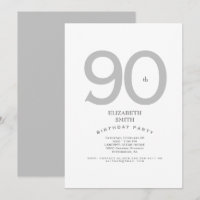 Soie et blanc Elégant 90ème anniversaire