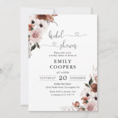 Invitation Soie Florale Douche nuptiale (Devant)