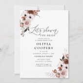 Invitation Soie Florale Douche nuptiale (Devant)