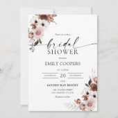 Invitation Soie Florale Douche nuptiale (Devant)