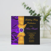 Invitation Soie violette Jaune Orange 2 (Debout devant)