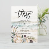 Invitation Soif tropicale de plage de 30e anniversaire (Debout devant)