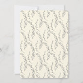 Invitation Soignée classe simple baby shower fête (Dos)