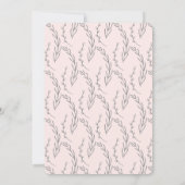 Invitation Soignée classe simple baby shower fête (Dos)