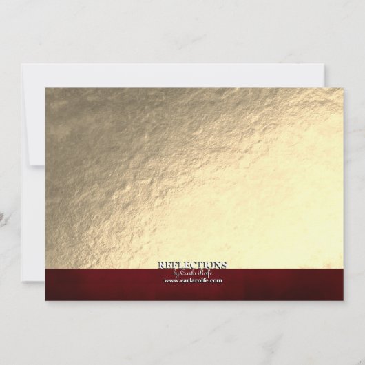Invitation Soignée Classy Rouge/Gold Anniversaire (Dos)