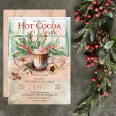 Invitation Soignée et nostalgique Hot Cocoa and Cookies Party