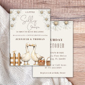Invitation Soignée Goose Neutre Boho Couples Douche Party