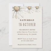 Invitation Soignée Goose Neutre Boho Couples Douche Party (Dos)