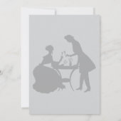 Invitation Soignée Homme Et Femme Silhouette Party (Dos)